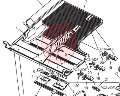konica-minolta-4344522602-regulating-plate-originale